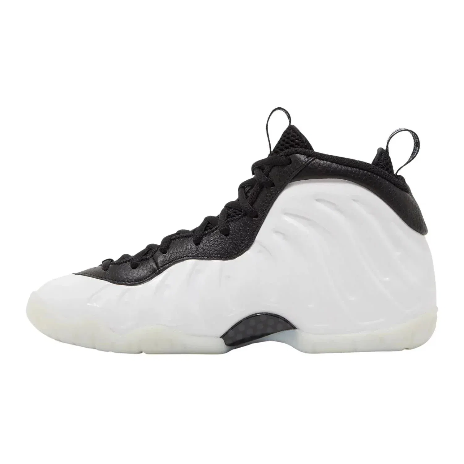 Детские кроссовки высокие с принтом Air Foamposite One Penny Hardaway PE Nike, Whtie/Black — фото 3