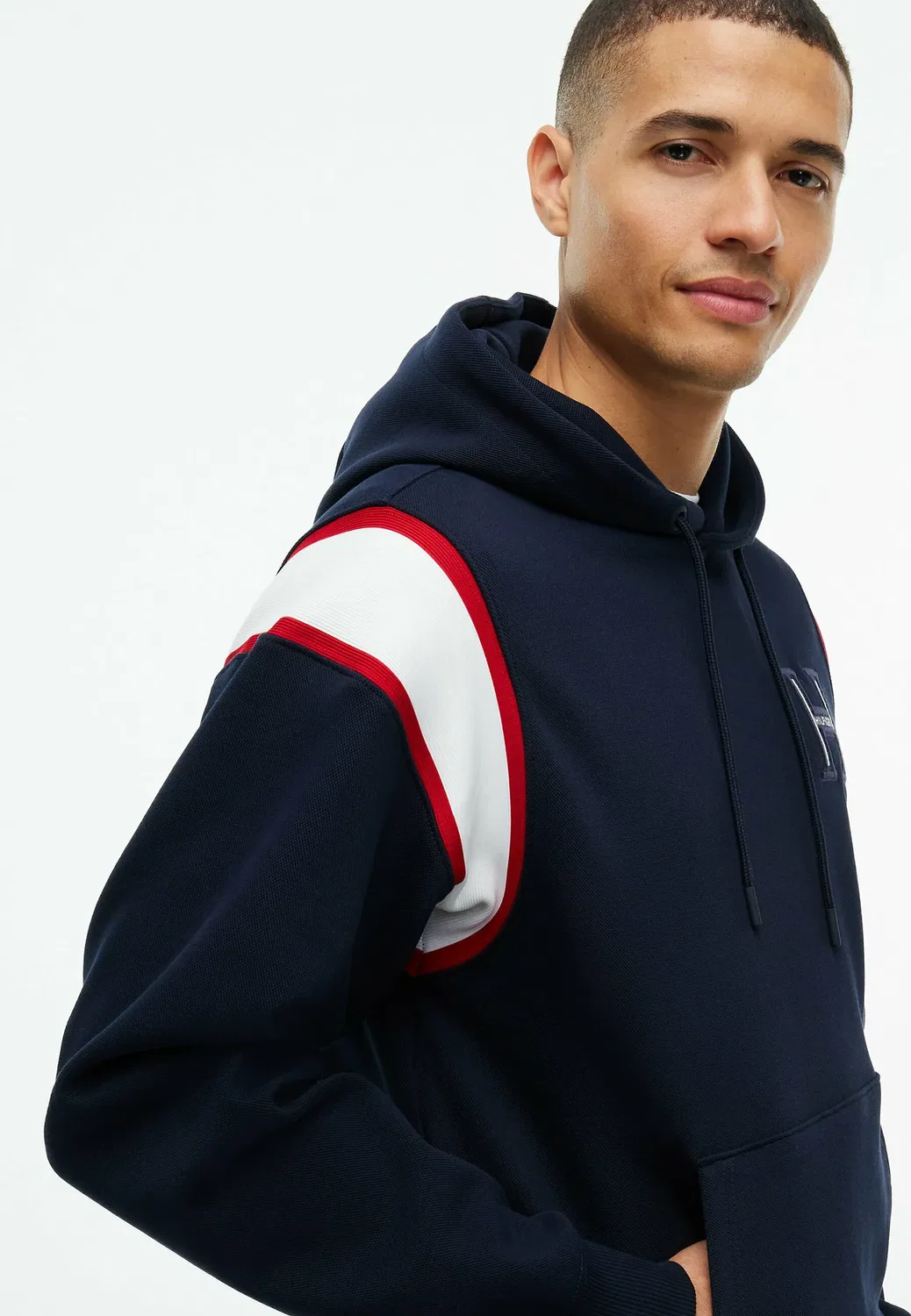 Толстовка Rwb pique h Bagde reg - толстовка с капюшоном Tommy Hilfiger, Navy Blue — фото 4