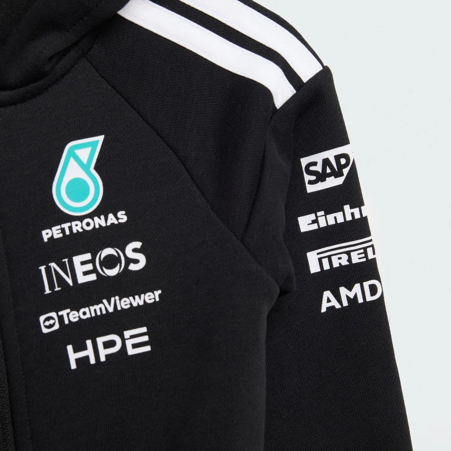 Детский спортивный костюм Mercedes-AMG Petronas Formula 1 Team DNA Adidas, Цвет Schwarz Turkis — фото 3
