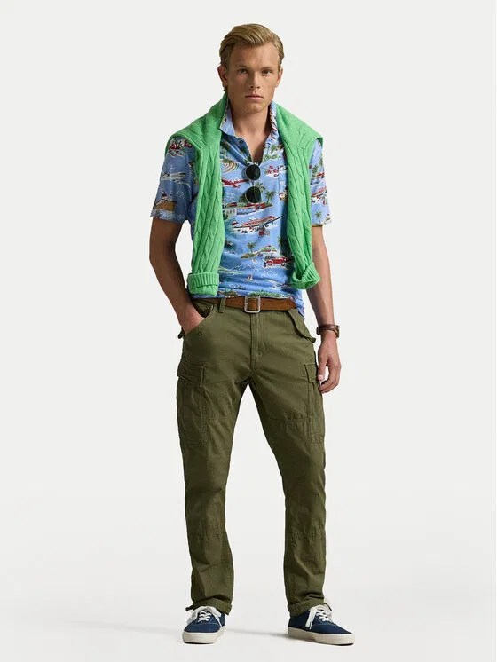 Поло standard fit Polo Ralph Lauren, синий — фото 2