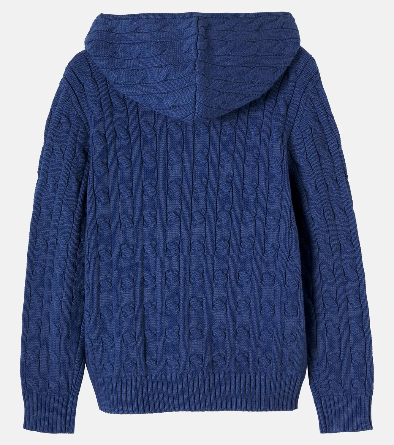 Толстовка на молнии с косами Polo Ralph Lauren Kids, синий — фото 2