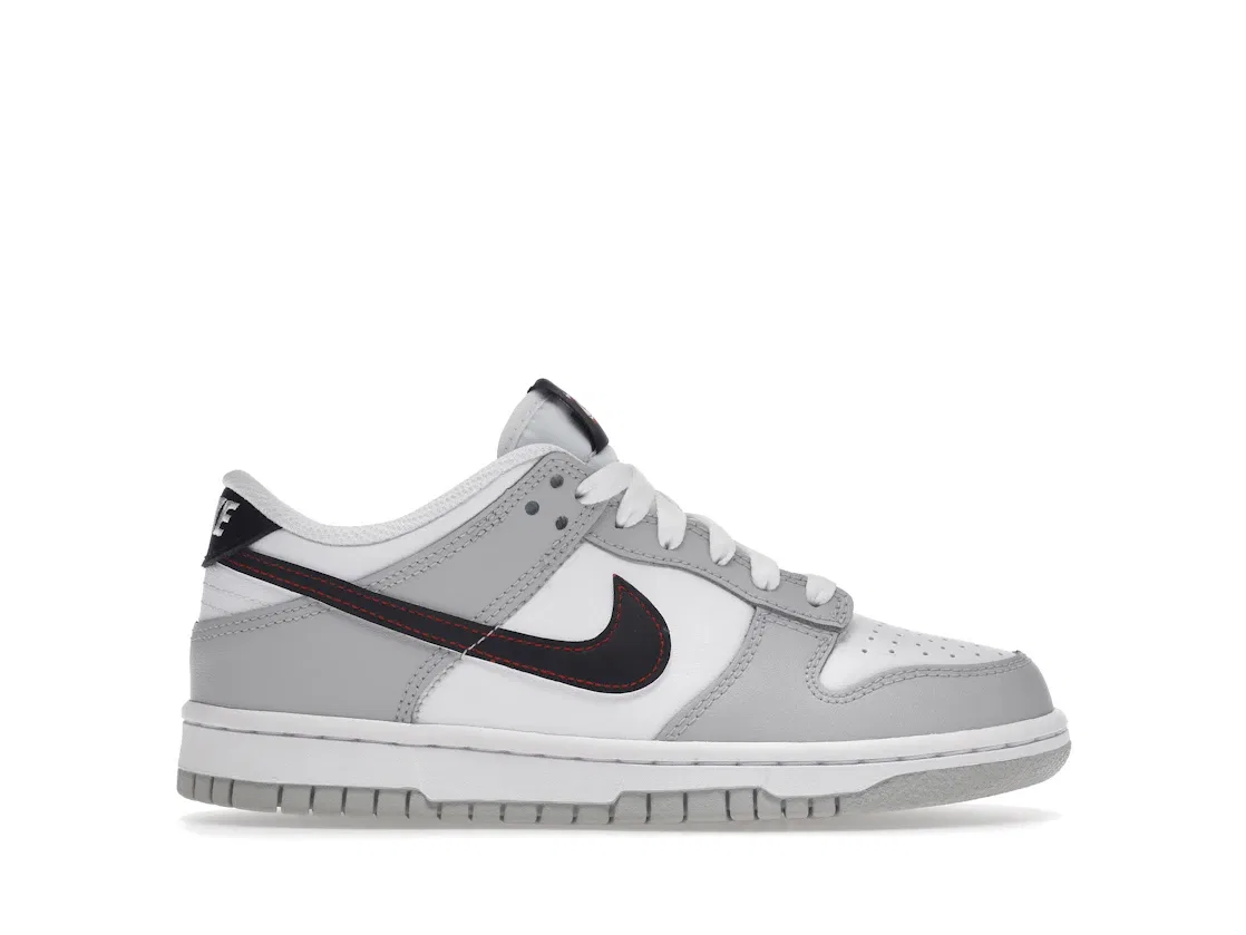 Детские кроссовки с принтом Nike Dunk Low SE Nike, Grey Fog/Light Crimson
