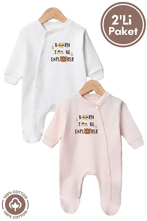 Детский комбинезон с принтом Born to Be Printed Miniel, Multicolor — фото 3