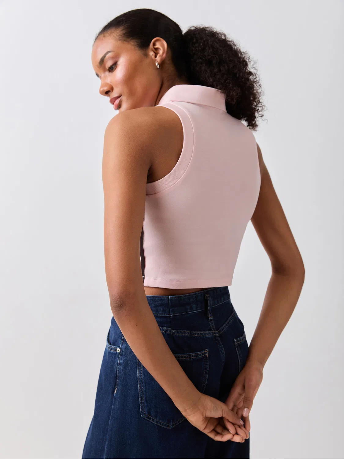 Поло женское, slim fit, adidas Originals, серый — фото 3