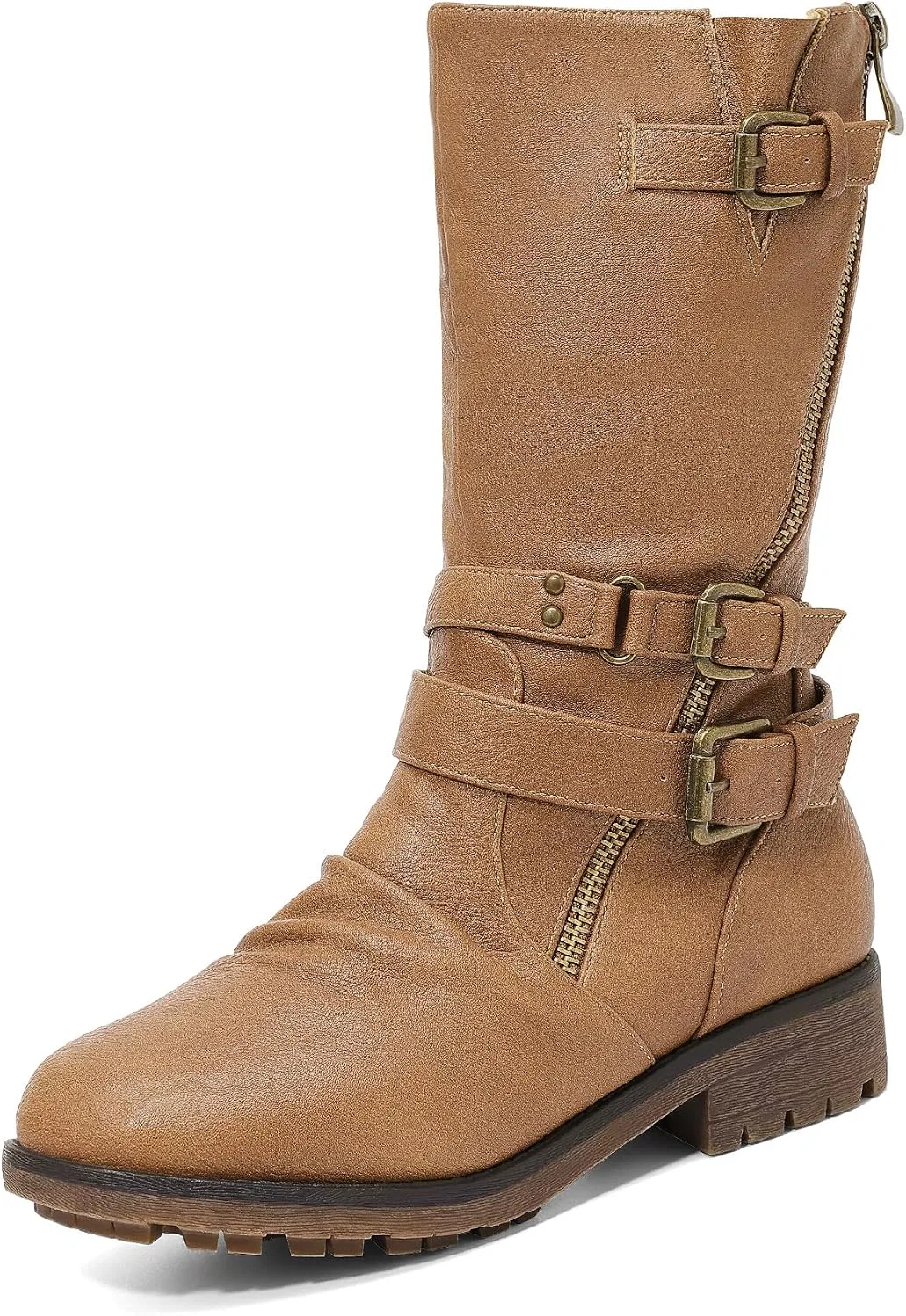 Детские сапоги для девочек с высоким голенищем DREAM PAIRS, Camel