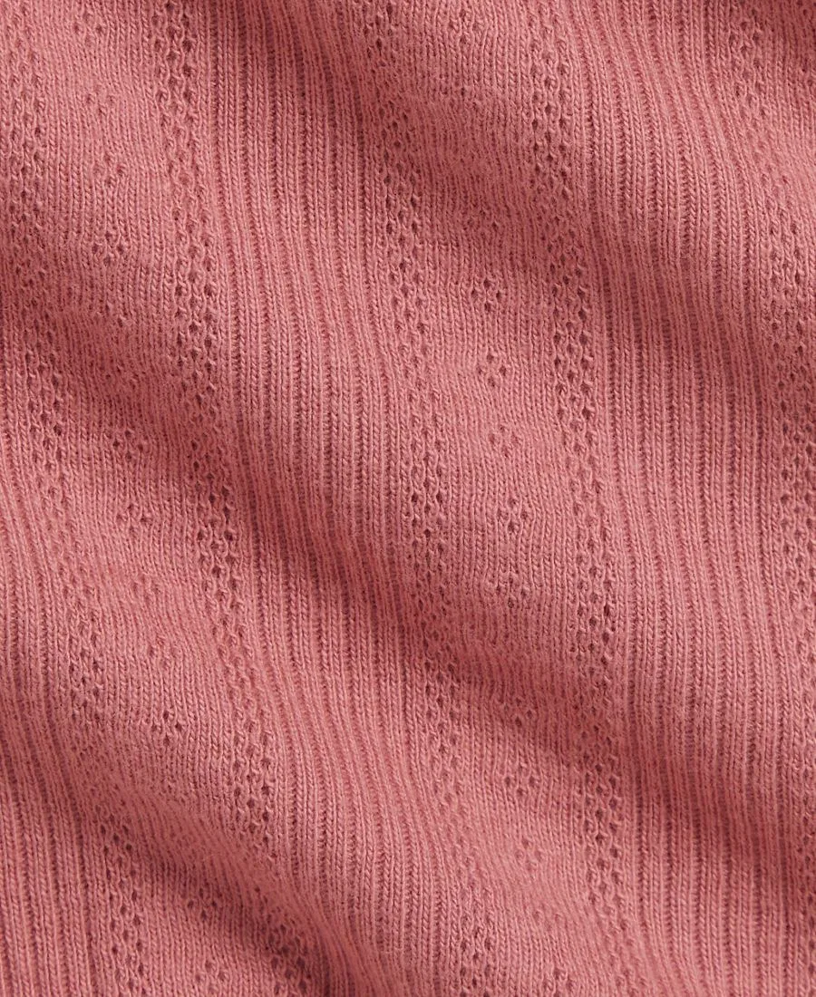 Комплект из топа и леггинсов с рюшами и ажурным вязанием Polo Ralph Lauren, Canvas Pink — фото 4