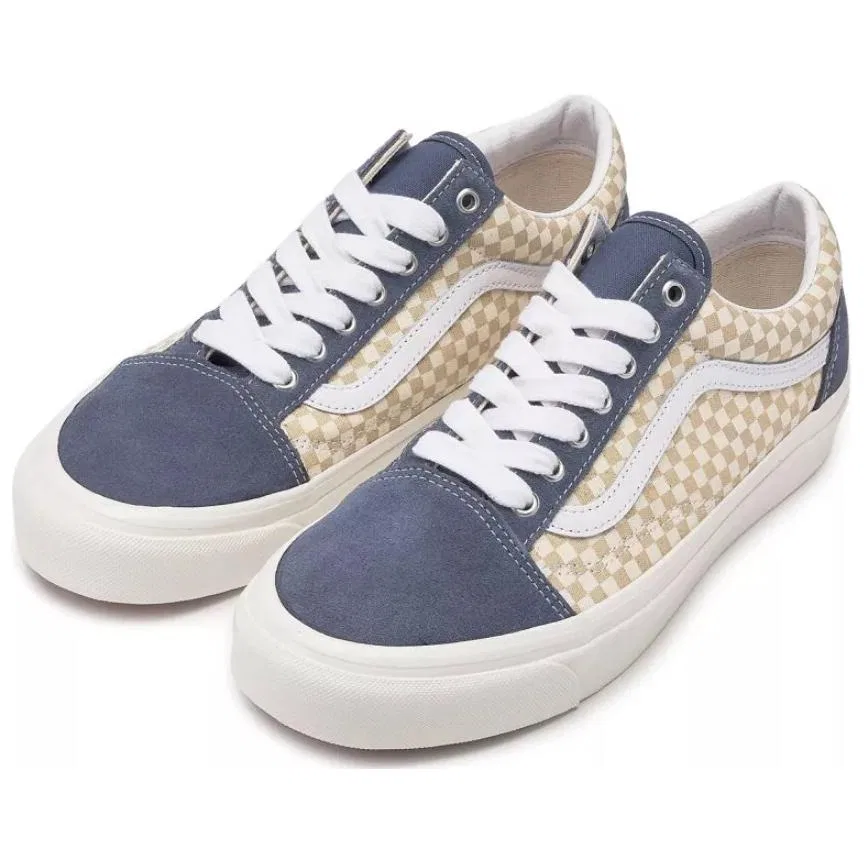 Детские кеды для мальчиков и девочек с низким верхом Vans Old Skool 36, Blue Brown — фото 4