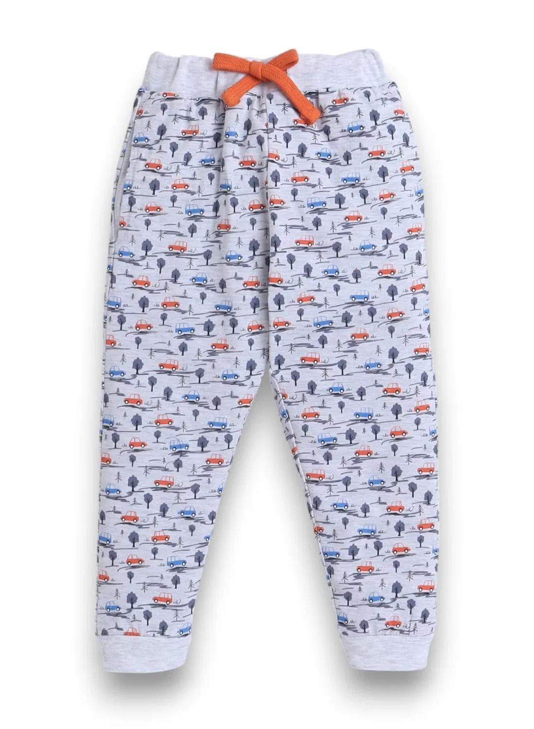 Комплект пижам с принтом, модель Printed T-shirt and All-over Printed Pyjama Set, Victor And Jane, оранжевый — фото 3