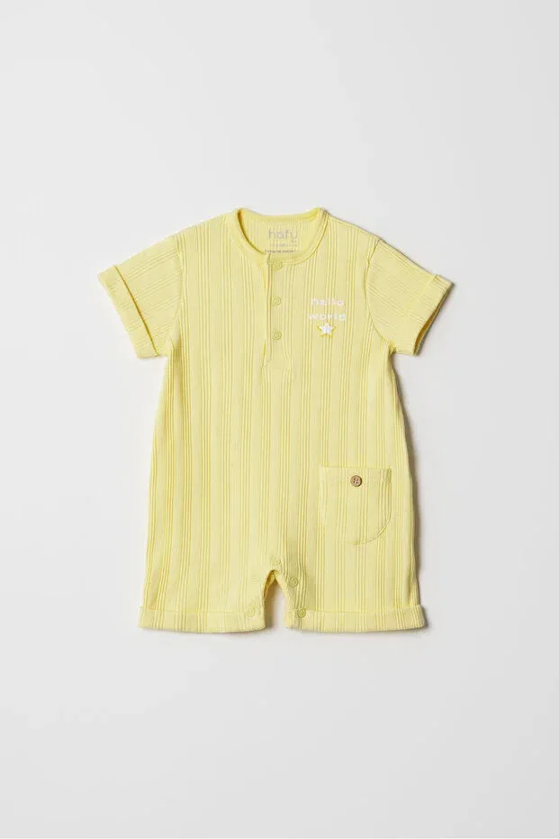 Детский комбинезон для девочек с рисунком Hafy Baby, Yellow
