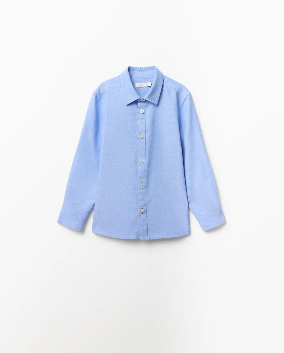 

Гладкая рубашка оксфорд Sfera, светло-голубой