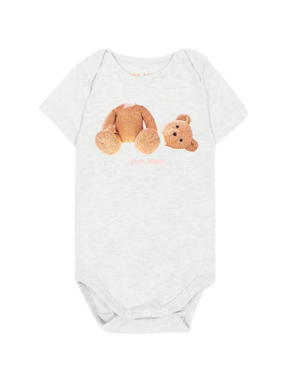 Комплект из трех боди с принтом Palm Angels Kids, розовый — фото 4