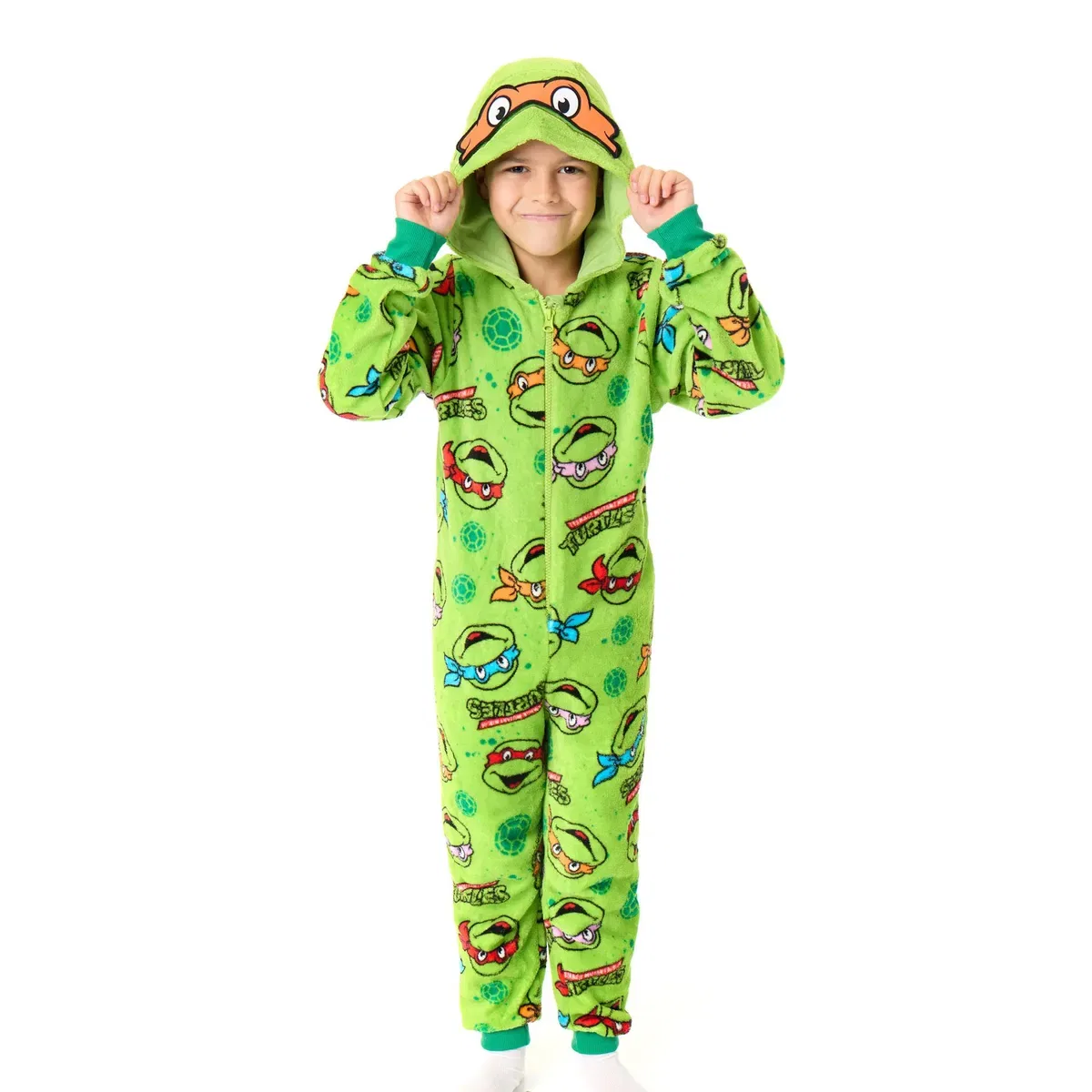 Детский комбинезон-пижама с маской Teenage Mutant Ninja Turtles, Green