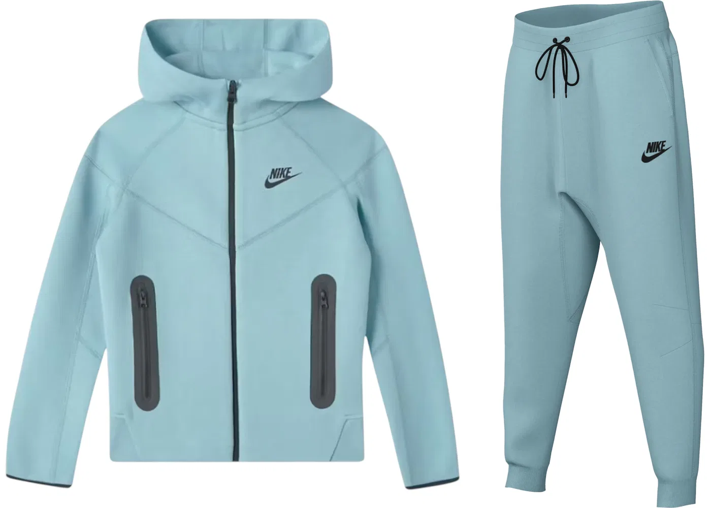 Детский комплект из худи с молнией и джоггеров Nike Sportswear Tech Fleece, Celestine Blue