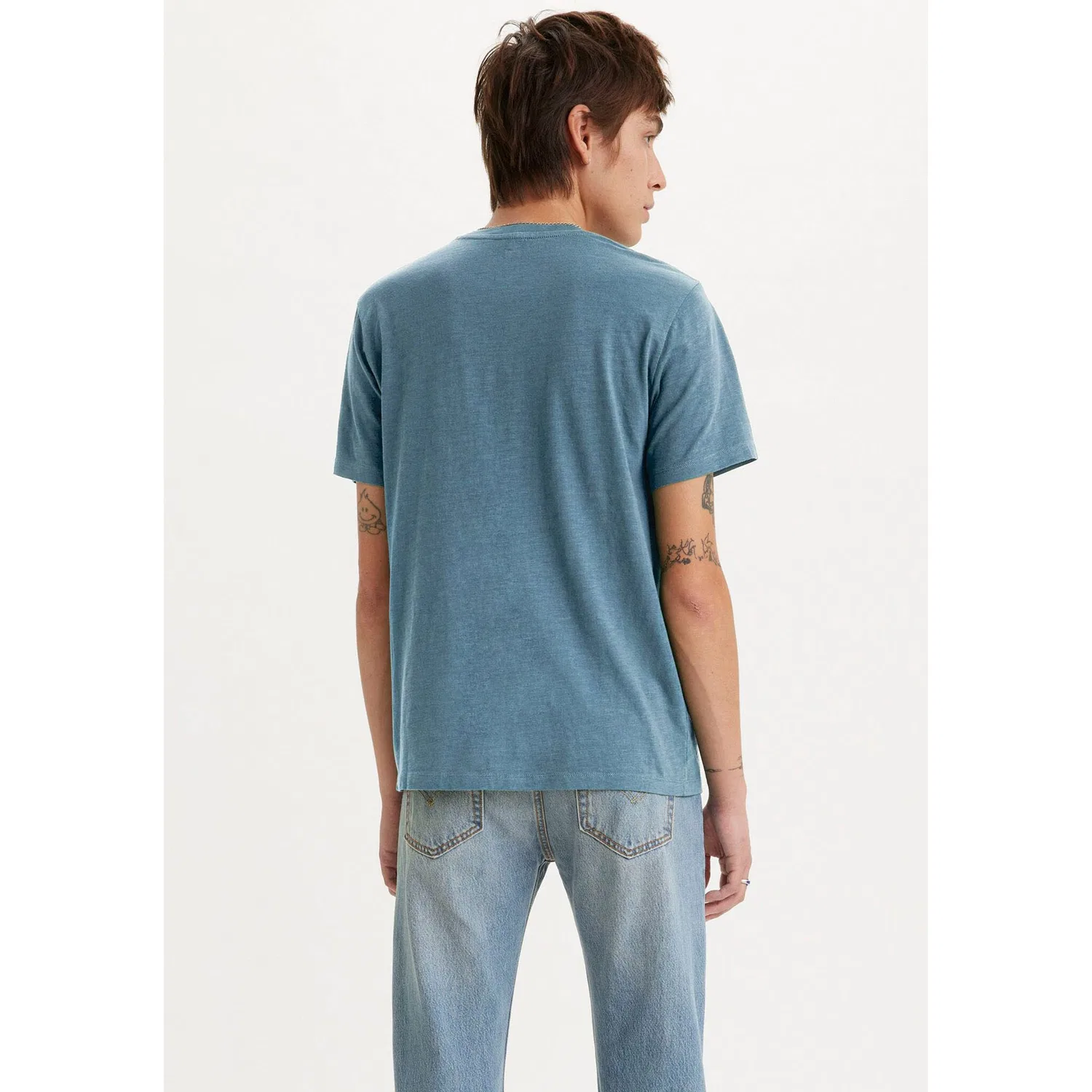 Мужская футболка с нагрудным карманом Levi's, Indigo Wash Heather — фото 2