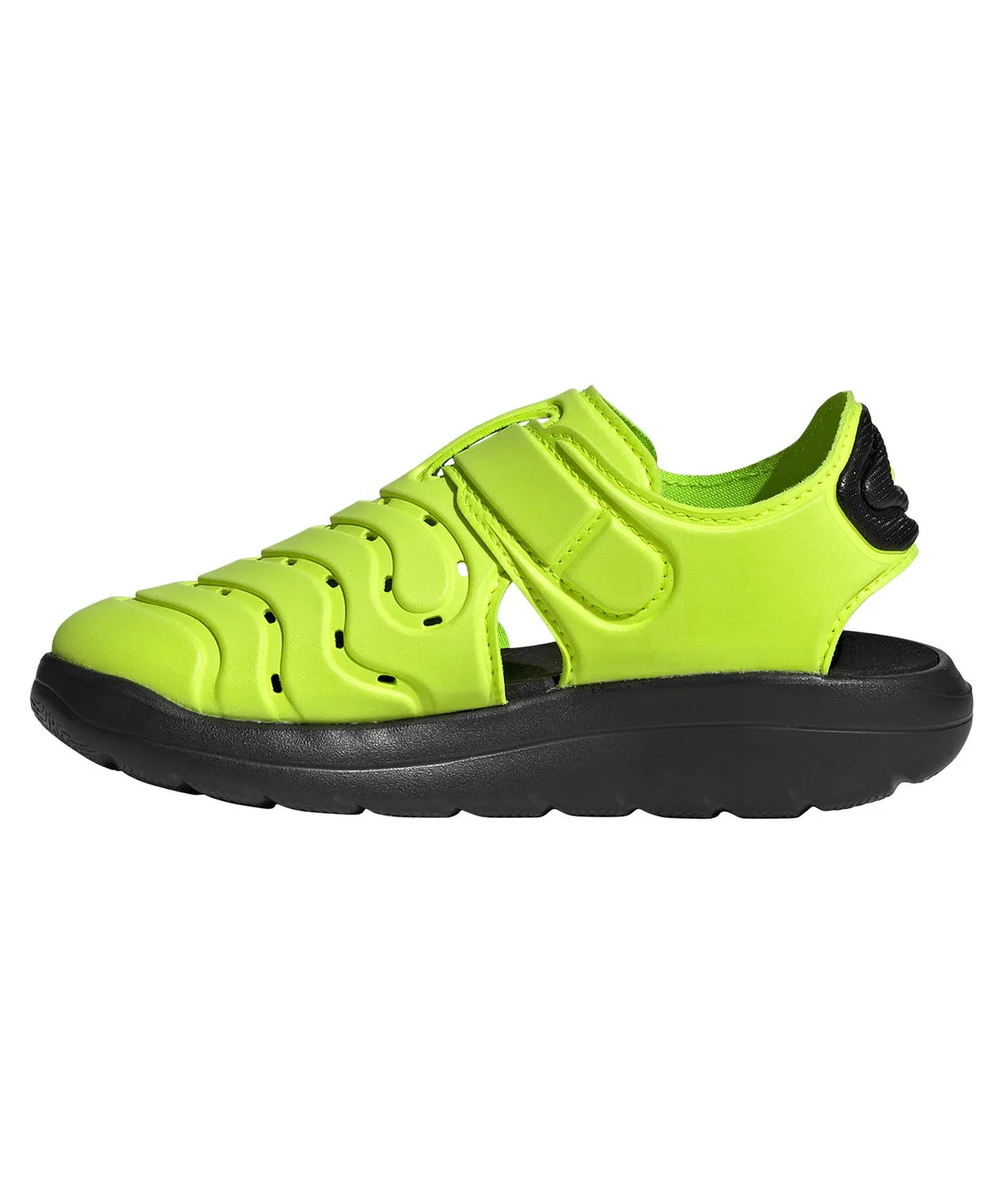 Детские спортивные сандалии с ремешком Cloudfoam Adidas, Lime — фото 2