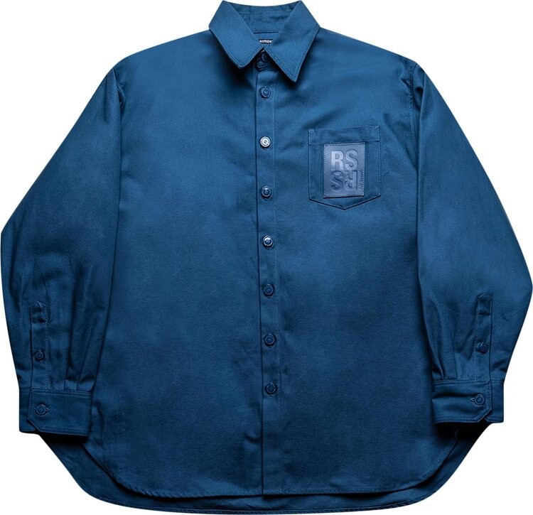 

Рубашка Raf Simons Oversized RS Shirt 'Blue', синий