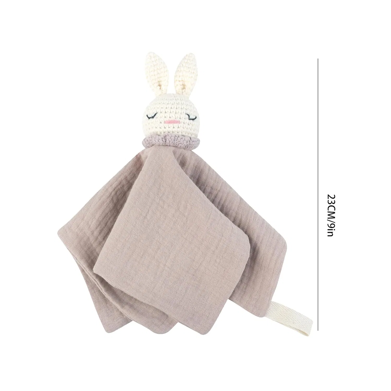 Успокаивающее полотенце-игрушка Rabbit, Tmboryuu, хлопок, 23 см, C2 — фото 3
