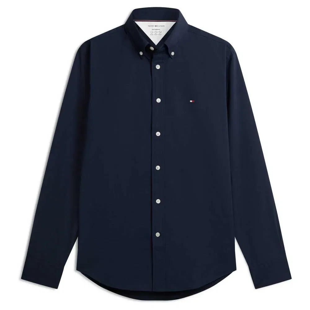 Мужская рубашка с длинным рукавом Performance Tommy hilfiger, Blue