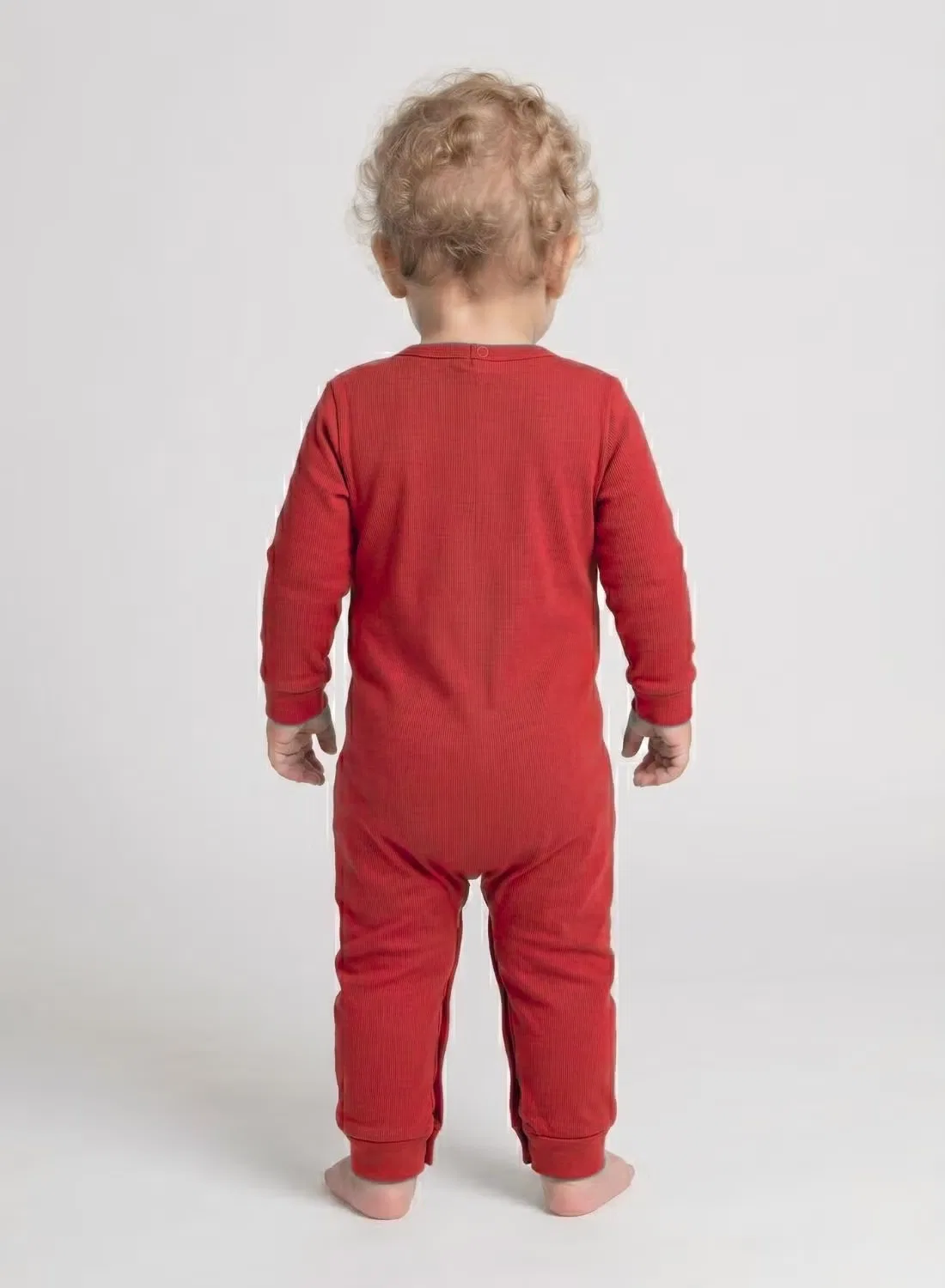 Боди-комбинезон с длинным рукавом Baby wild one Babyqlo, красный — фото 2
