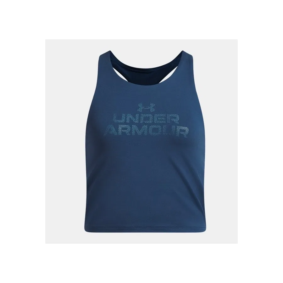 Детский спортивный топ с принтом Motion Branded Under Armour, Синий