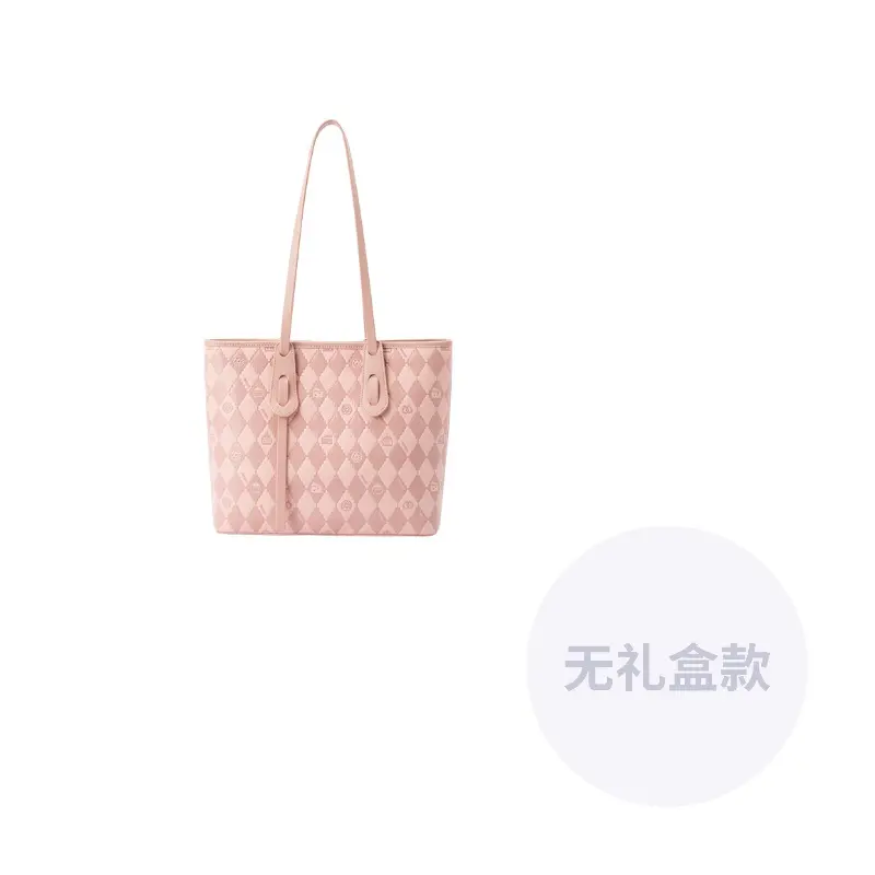 

SEM/R Синтетическая кожаная сумка-шоппер, Dream Pink 60301 (Diamond Pattern)