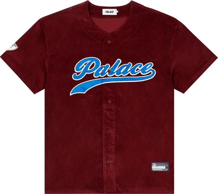 

Футболка Palace Cord Baseball Jersey 'Burgundy', красный