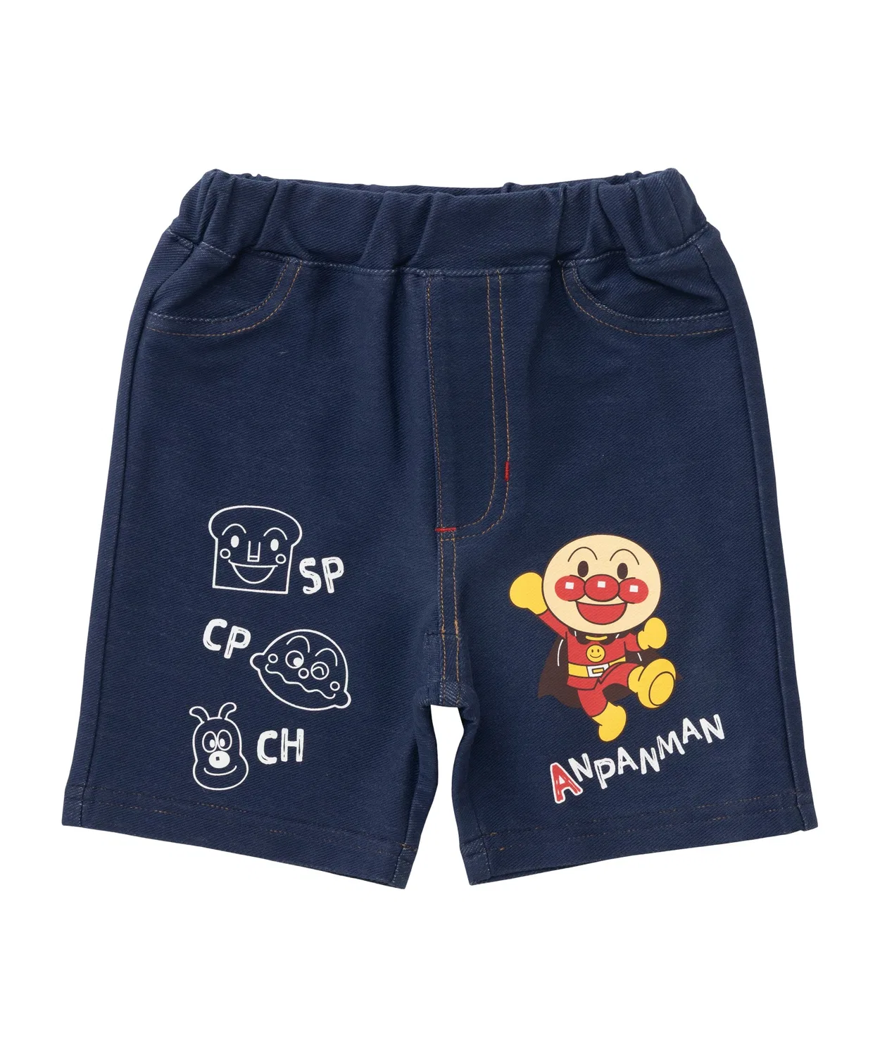 Детские джинсовые трикотажные шорты ANPANMAN KIDS COLLECTION, Navy — фото 3
