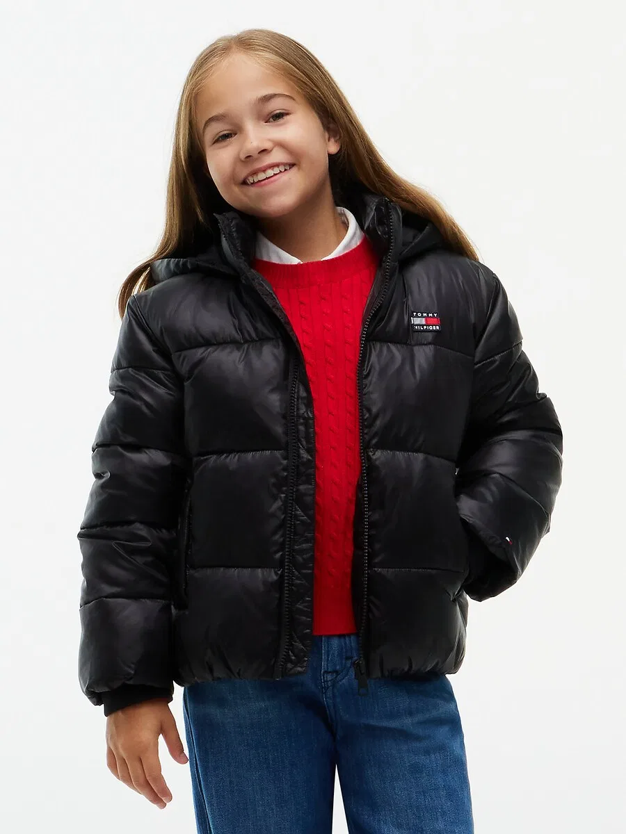 Зимняя куртка TOMMY HILFIGER 'Heritage' черного цвета — фото 2