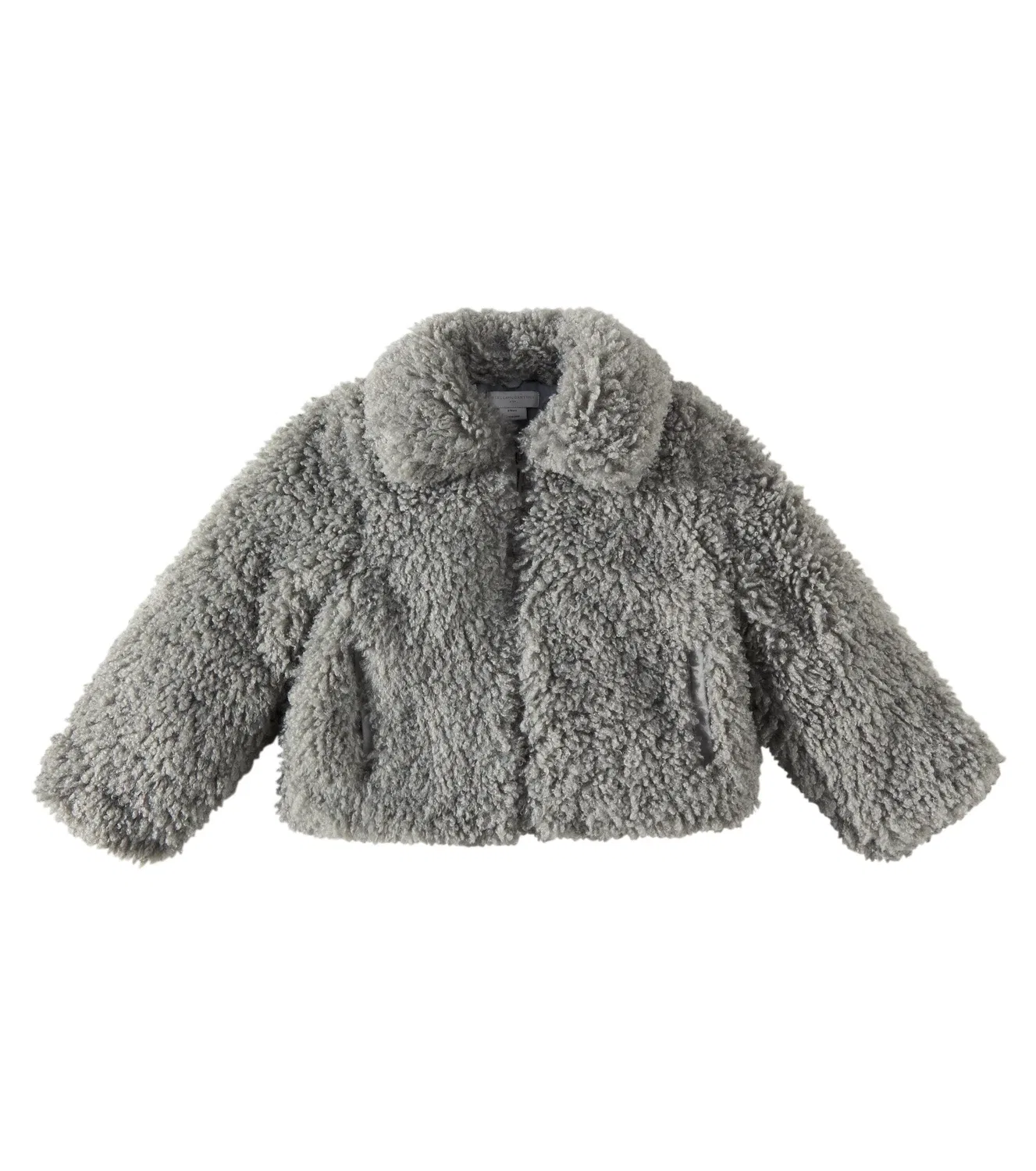 Куртка из искусственного меха Stella Mccartney Kids, серый