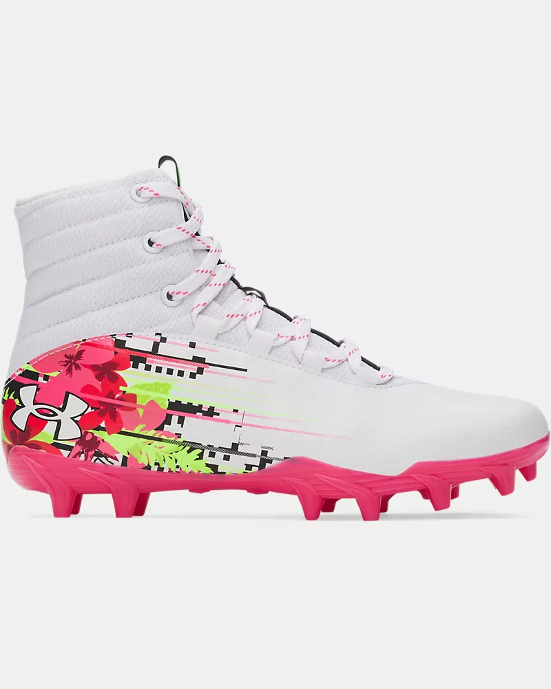 Детские шиповки для лакросса с поддержкой голеностопа UA Highlight Jr. LE UnderArmour, White