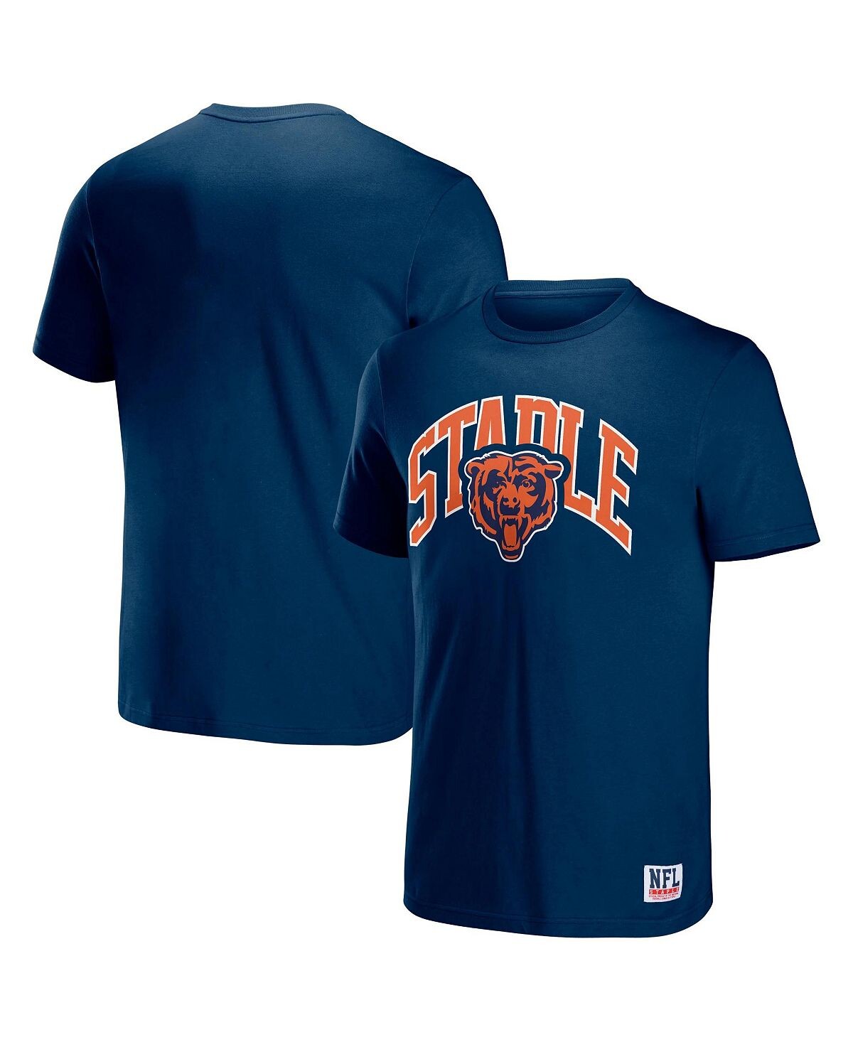 

Мужская футболка с коротким рукавом nfl x staple navy chicago bears lockup logo NFL Properties, синий