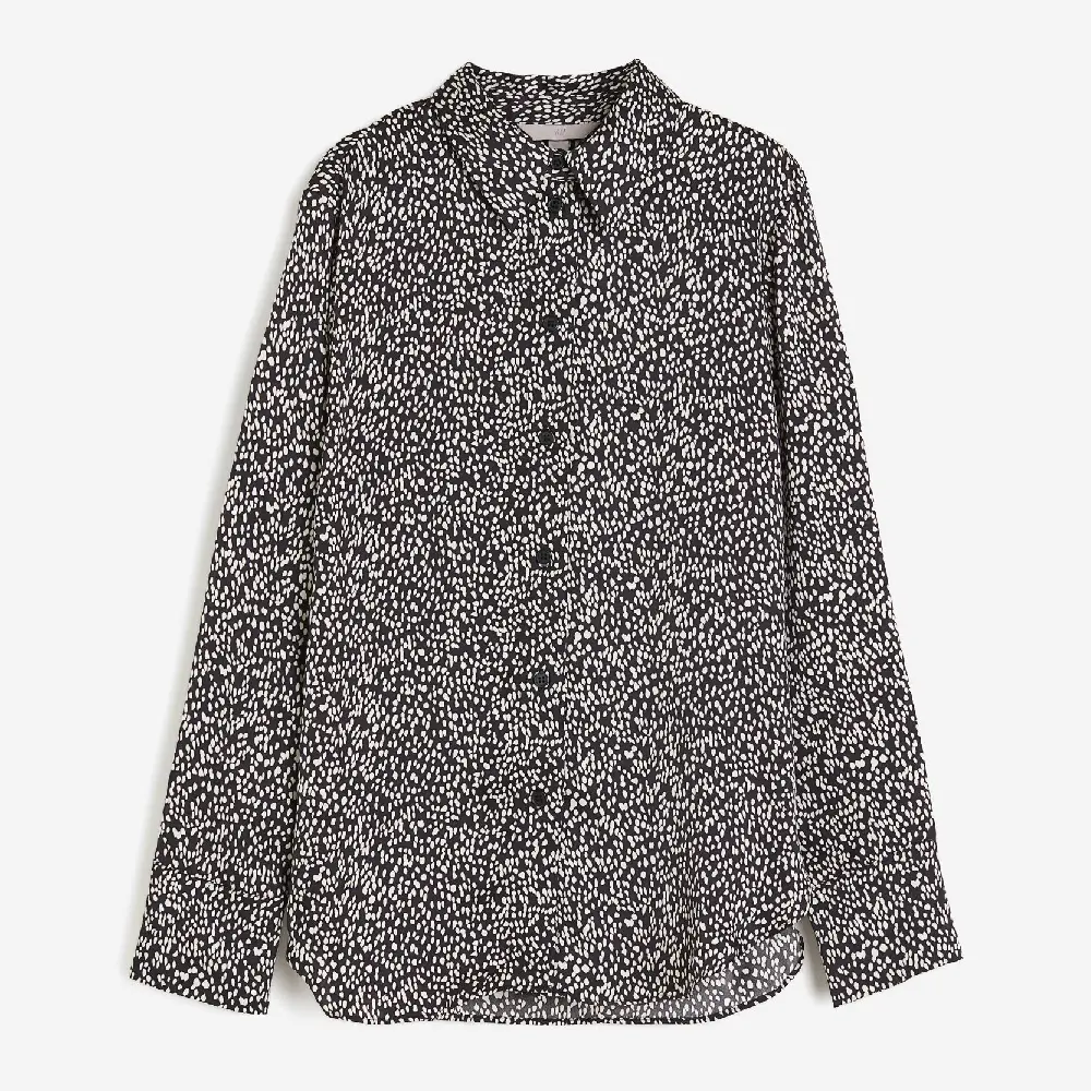 

Рубашка H&M Pointed-collar, черный