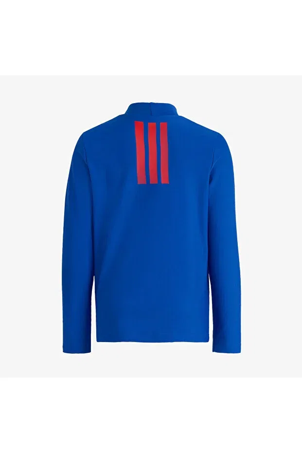 Детская футболка для девочек с длинным рукавом Adidas, Blue — фото 2