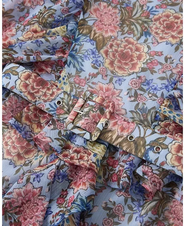 Детское платье для девочек с длинным рукавом Iliana Sleeve Mini Dress Marlo Kids, Floral — фото 4
