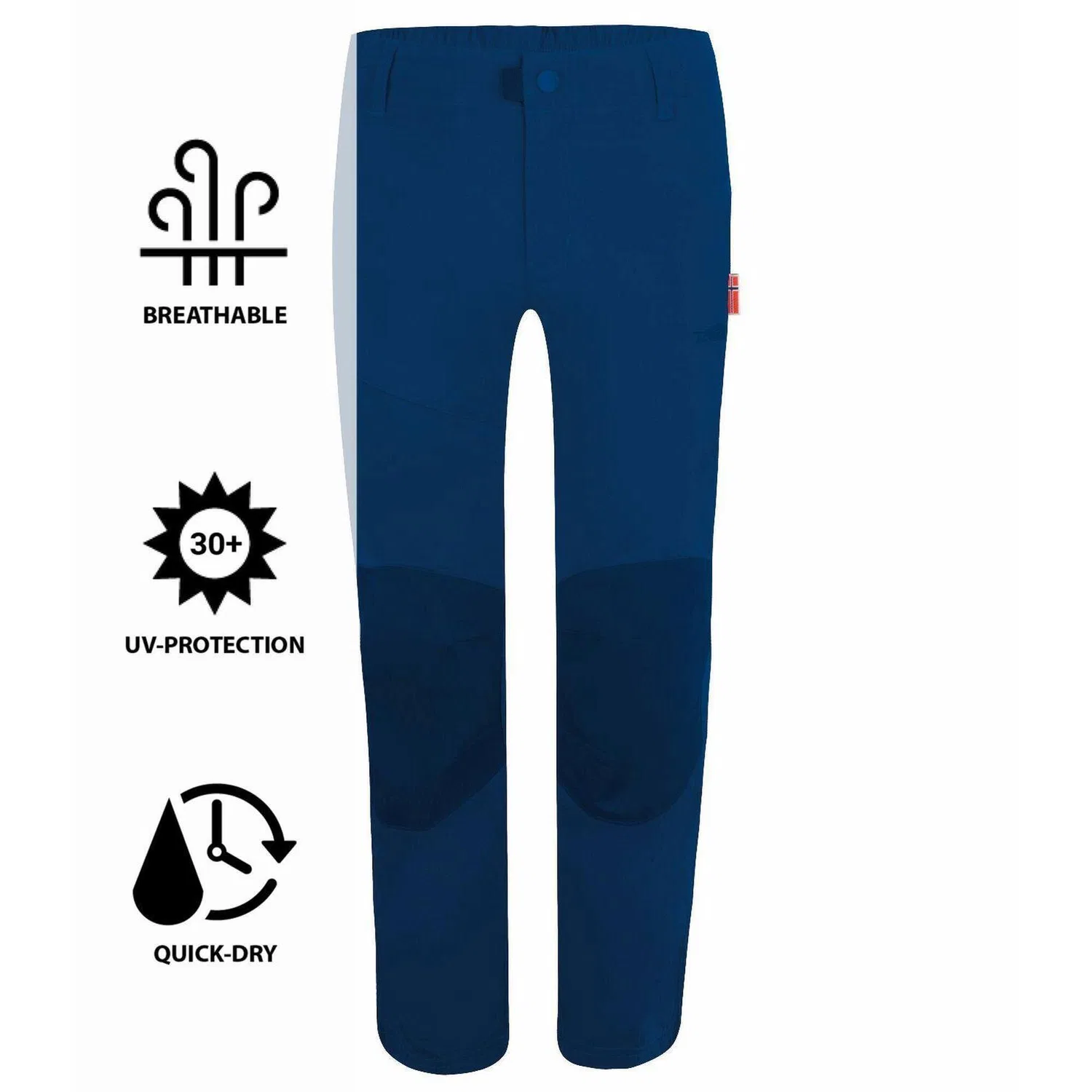 Детские треккинговые штаны с усилениями Hammerfest Pants PRO Trollkids, Mitternachtsindigo — фото 3