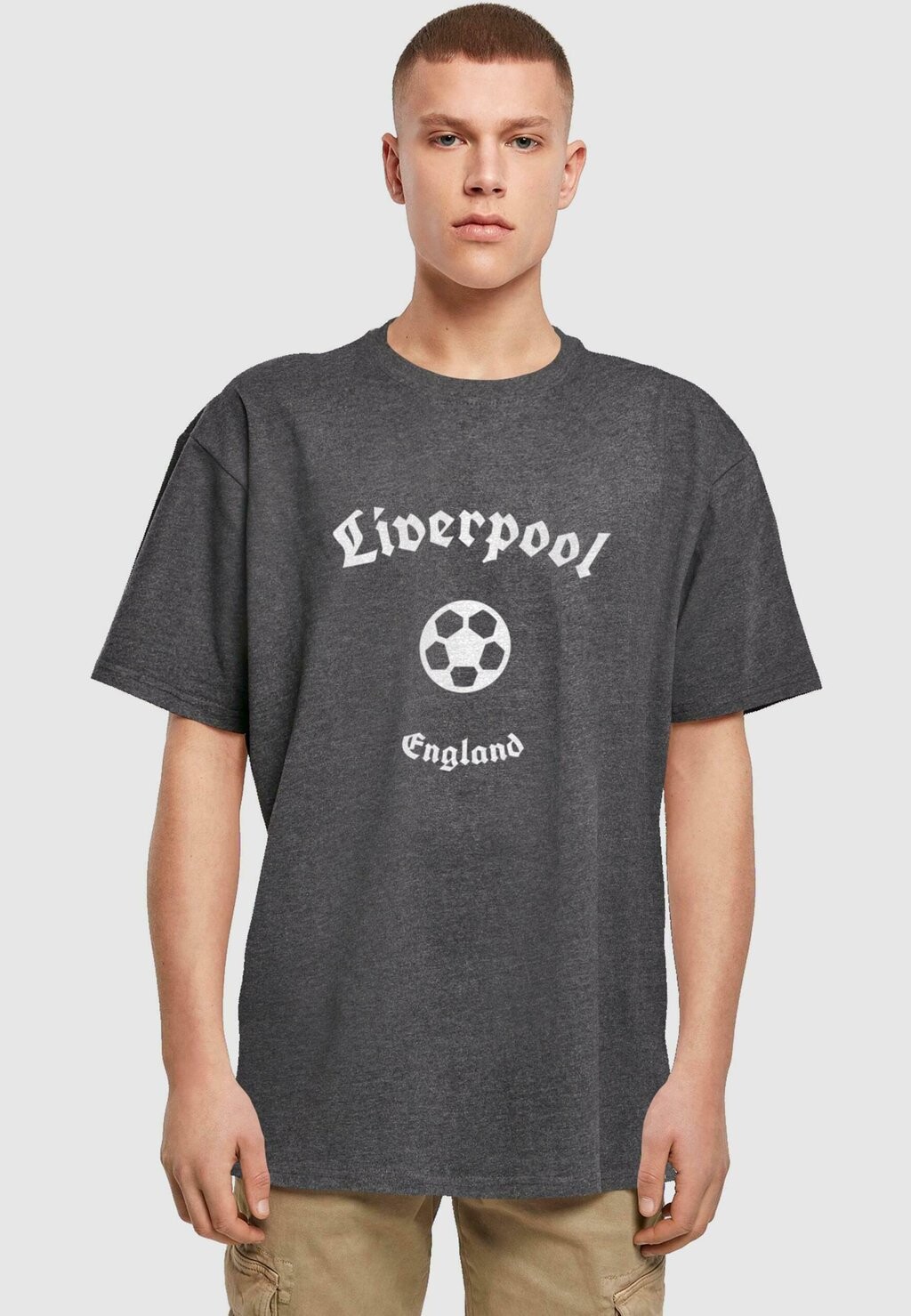 

Футболка с принтом LIVERPOOL X HEAVY OVERSIZE Merchcode, цвет charcoal