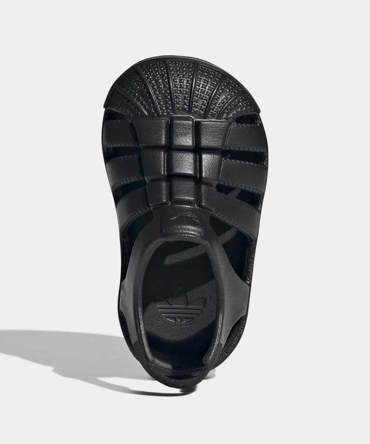 Детские сандалии SST с закрытым носком, регулируемой пяткой, модель SST Sandals Kids, Adidas, Black — фото 2