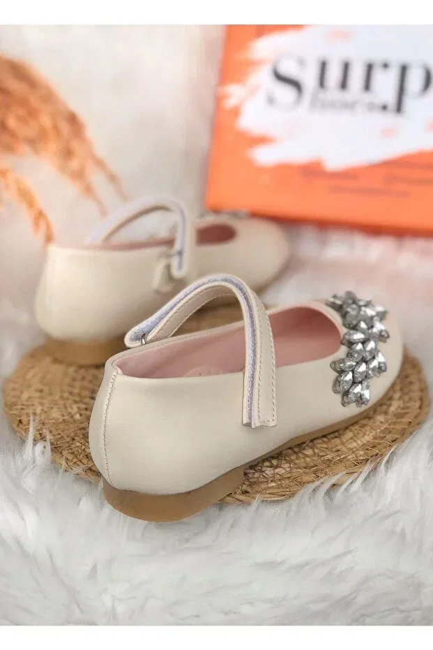 Детские балетки для девочек ортопедические Surpie Shoes, Beige — фото 3