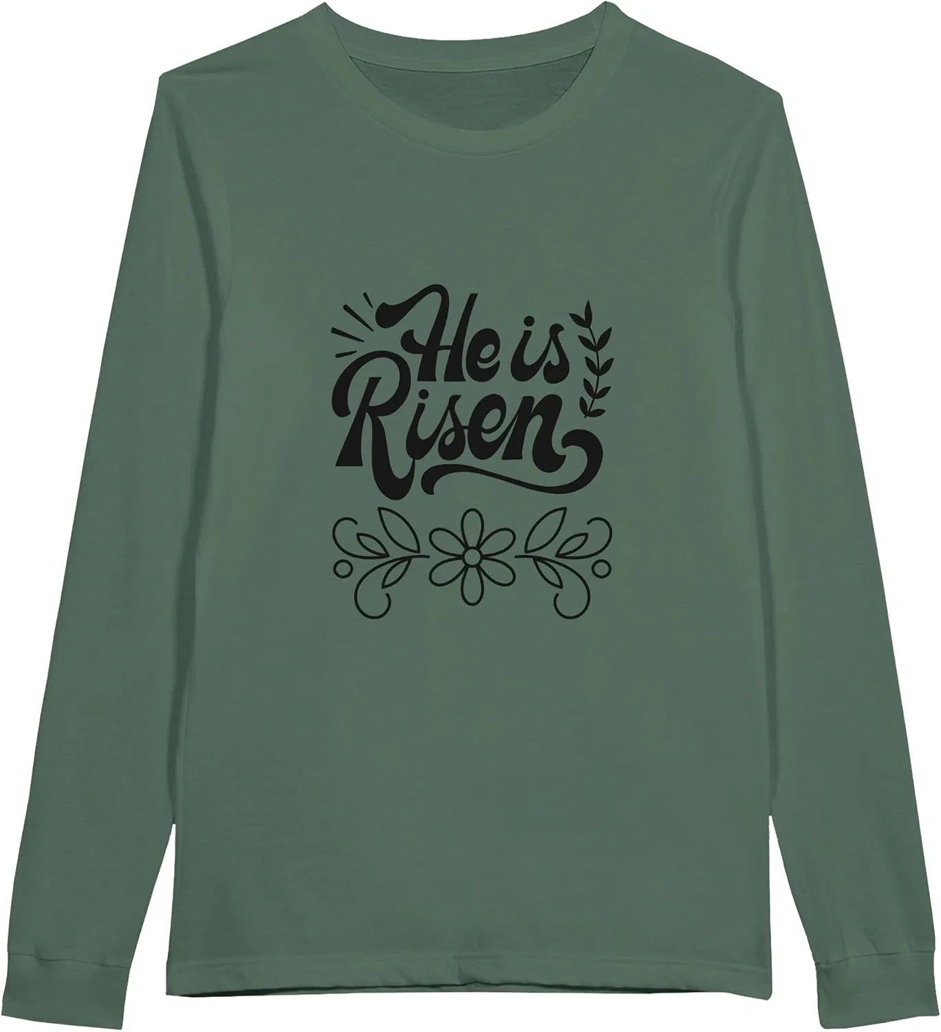 Унисекс футболка с длинным рукавом, Military Green