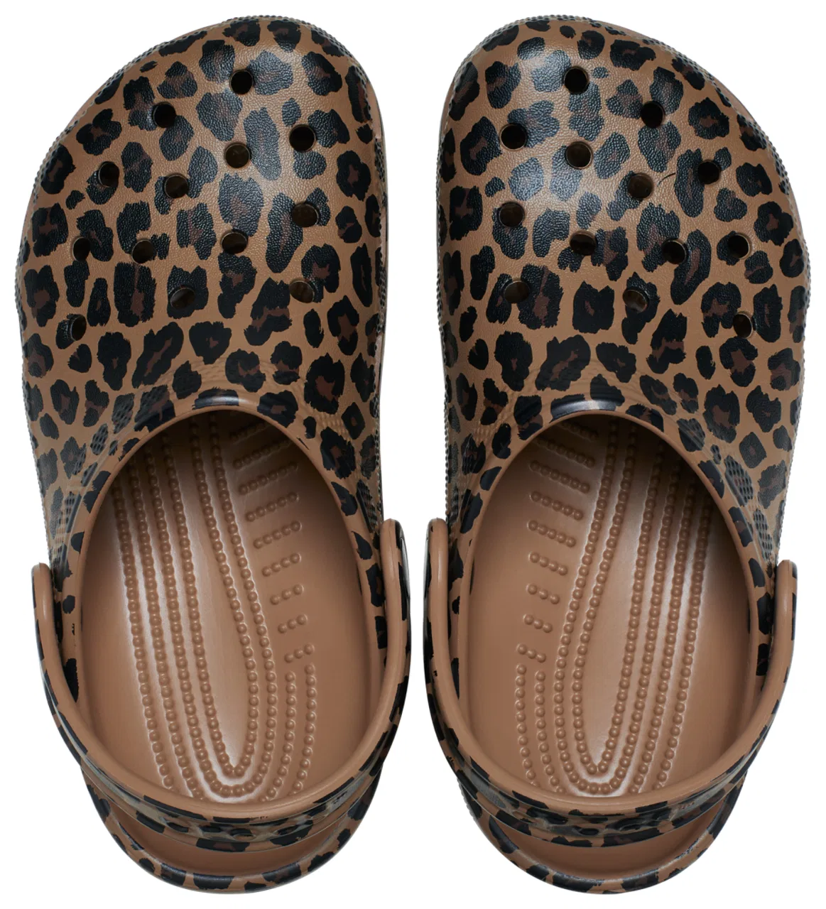 Сабо для девочек Classic Clogs Crocs, цвет Leopard — фото 3
