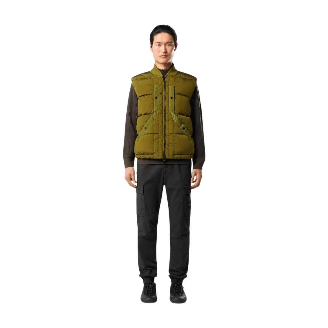 Мужские брюки-джоггеры Stone Island Regular-tapered-fit With Elastic Waist, свинцово-серый