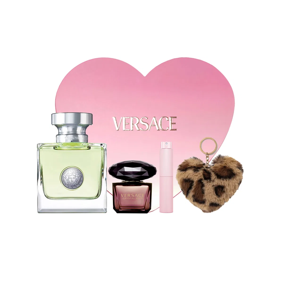 Женский парфюмерный набор VERSACE Heartbeat Mediterranean, 50 мл, Heart Shaped Box Set, VERSACE, Black