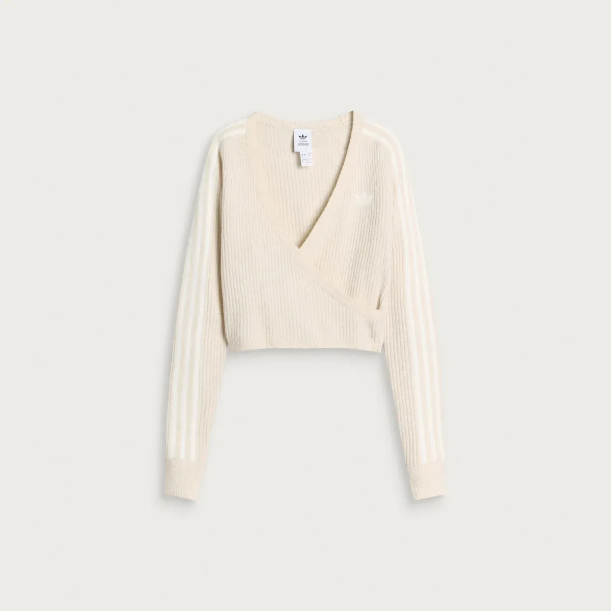 Кардиган-обертка с V-образным вырезом X Jennie Knit Wrap Cardigan Adidas, Clear Brown