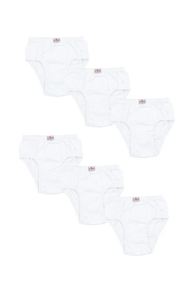Детские трусы для мальчиков хлопковые 6 шт. Generic Brands, White