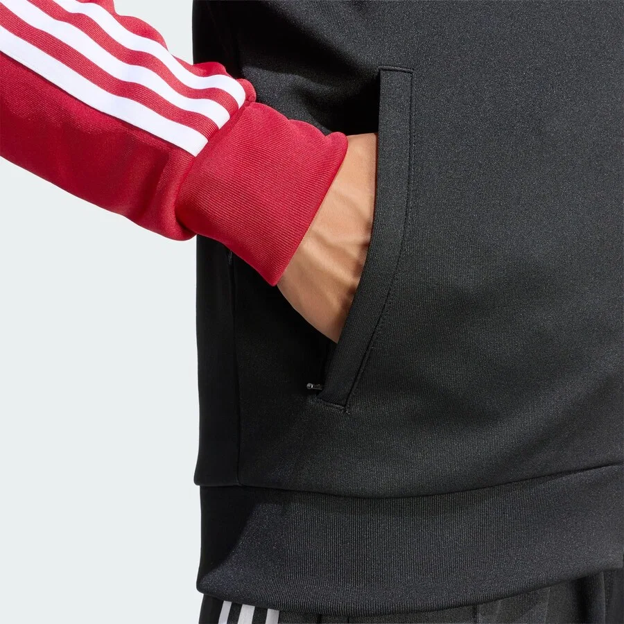 Черная тренировочная куртка ADIDAS PERFORMANCE 'Eintracht Frankfurt FC' — фото 4