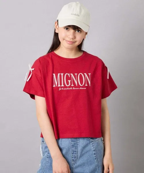 Детская футболка с принтом и лентой Ribbon Logo Print a.v.v, Light Grey — фото 4