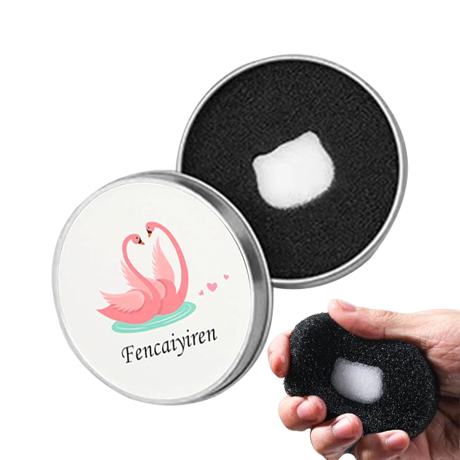 Спонж для очистки кистей Tewzafiya, 1 шт., 7.8x2 см, Love
