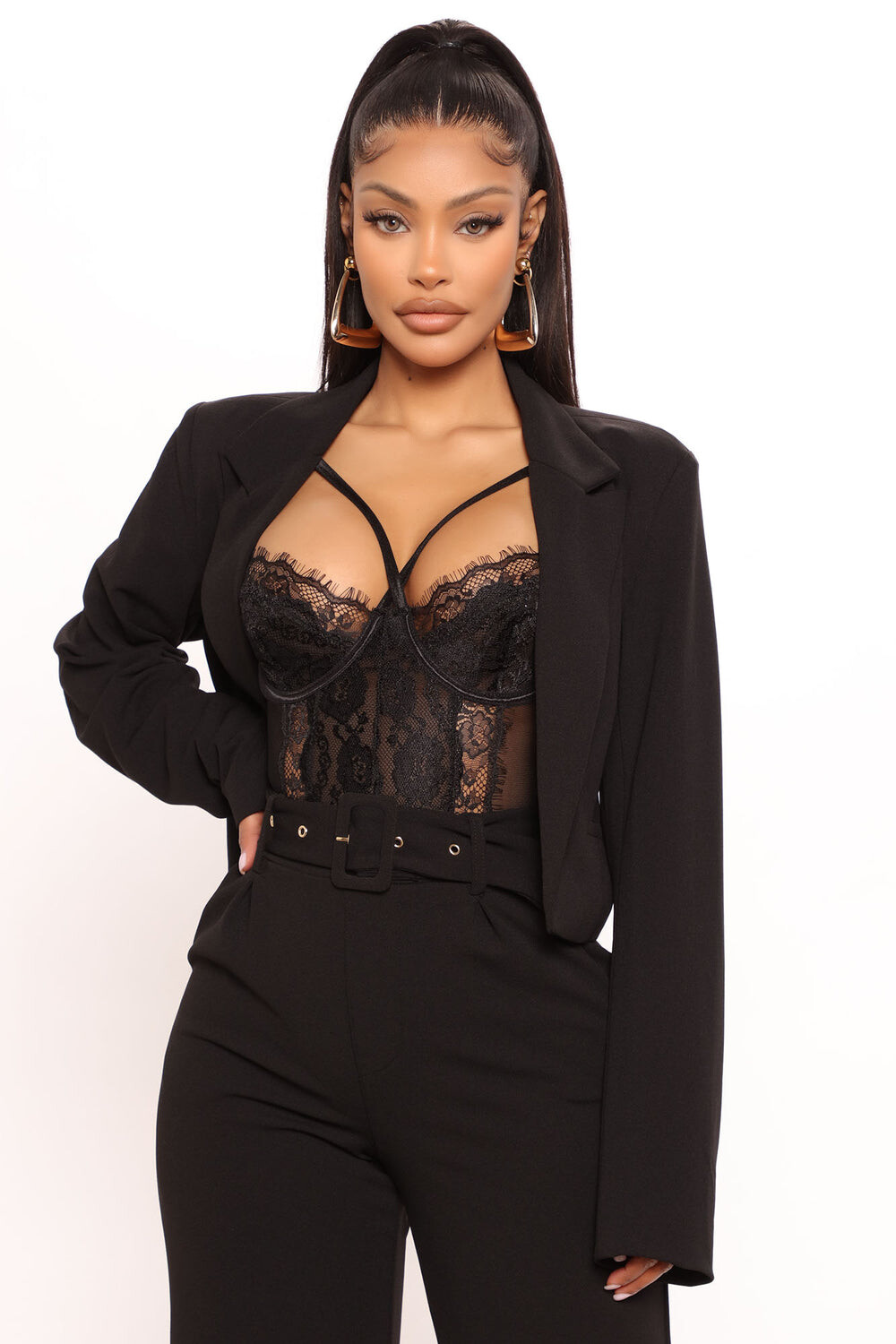 

Блейзер Fashion Nova JK21745Z, черный