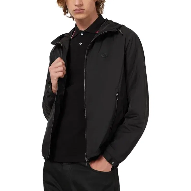 Поло EMPORIO ARMANI с логотипом, Black — фото 4