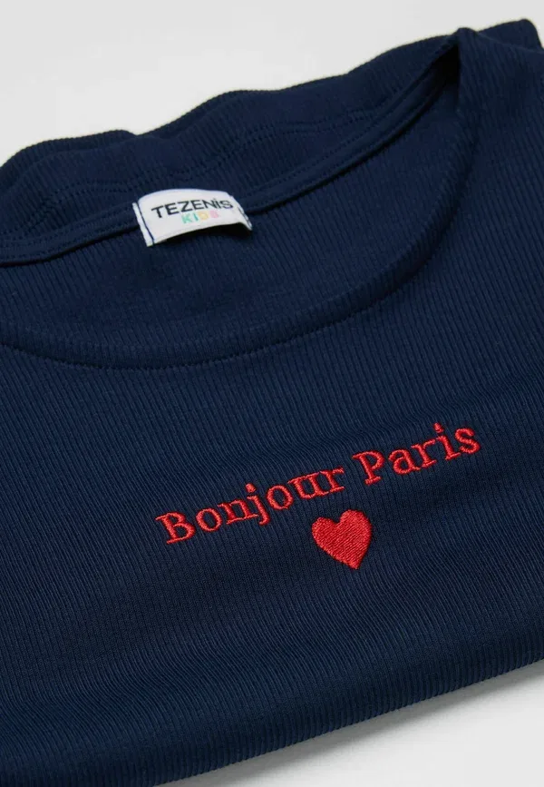 Топ с вышивкой Embroidery Tezenis, синий — фото 2